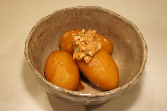 治助芋のネギ味噌