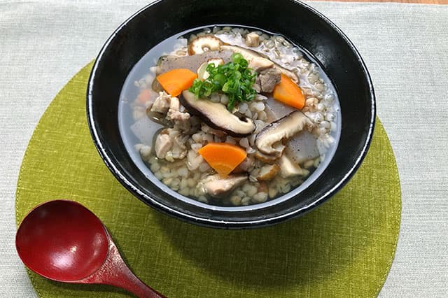 そば米雑炊/そば米汁